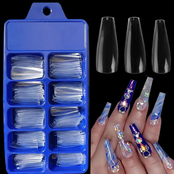 Transparent Nails Set